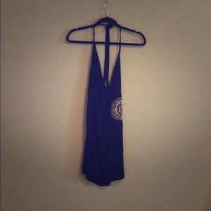 Black halter party dress